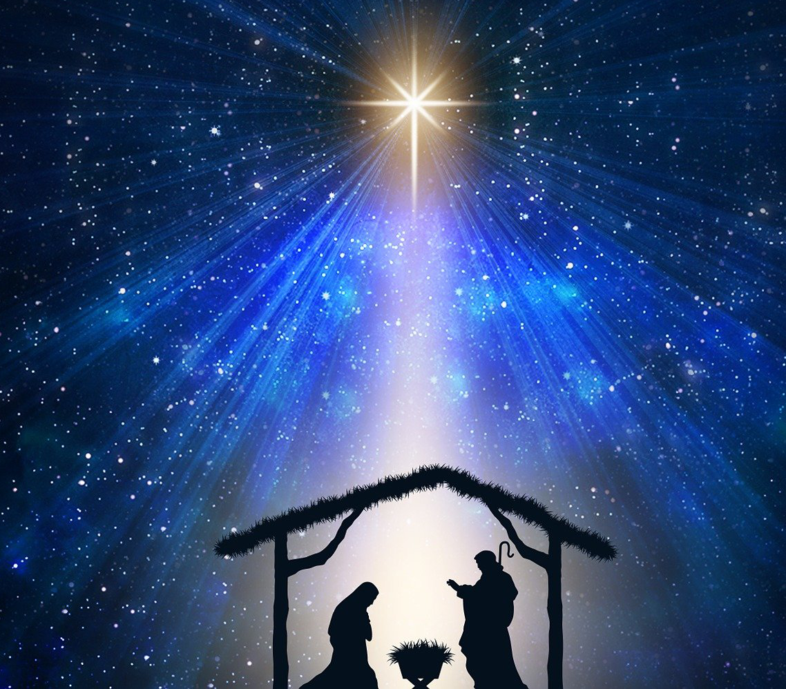 Heilige Familie im Stall