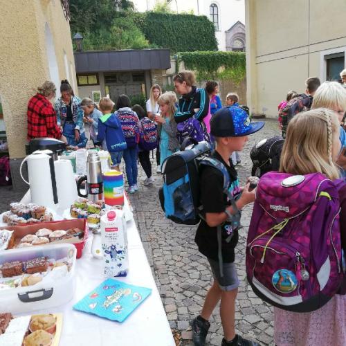Buffet zum Schulbeginn